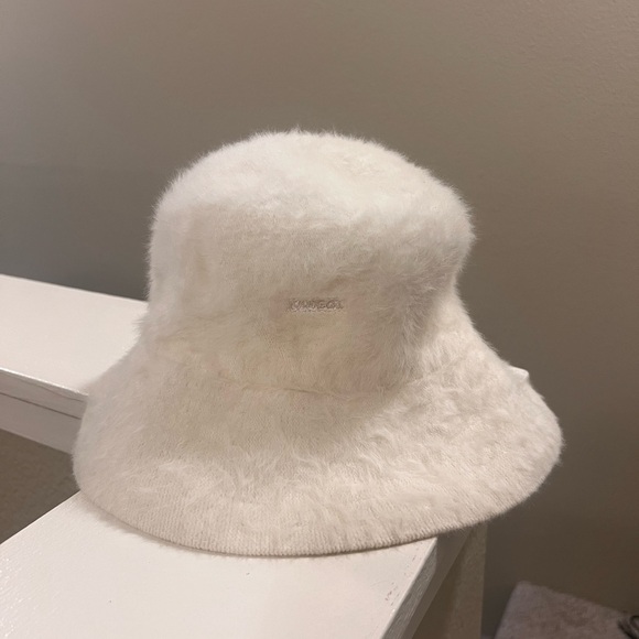 Kangol Accessories - Kangol Cream Fuzzy Bucket Hat